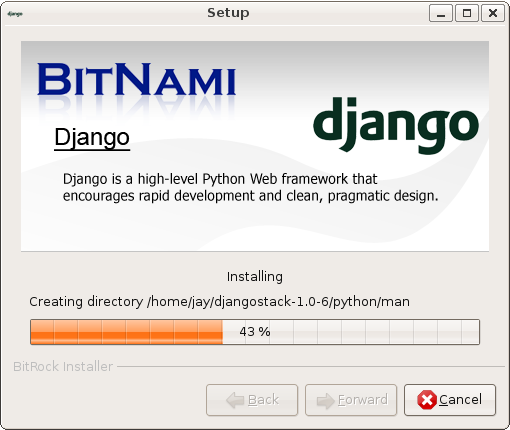 BitNami DjangoStack software